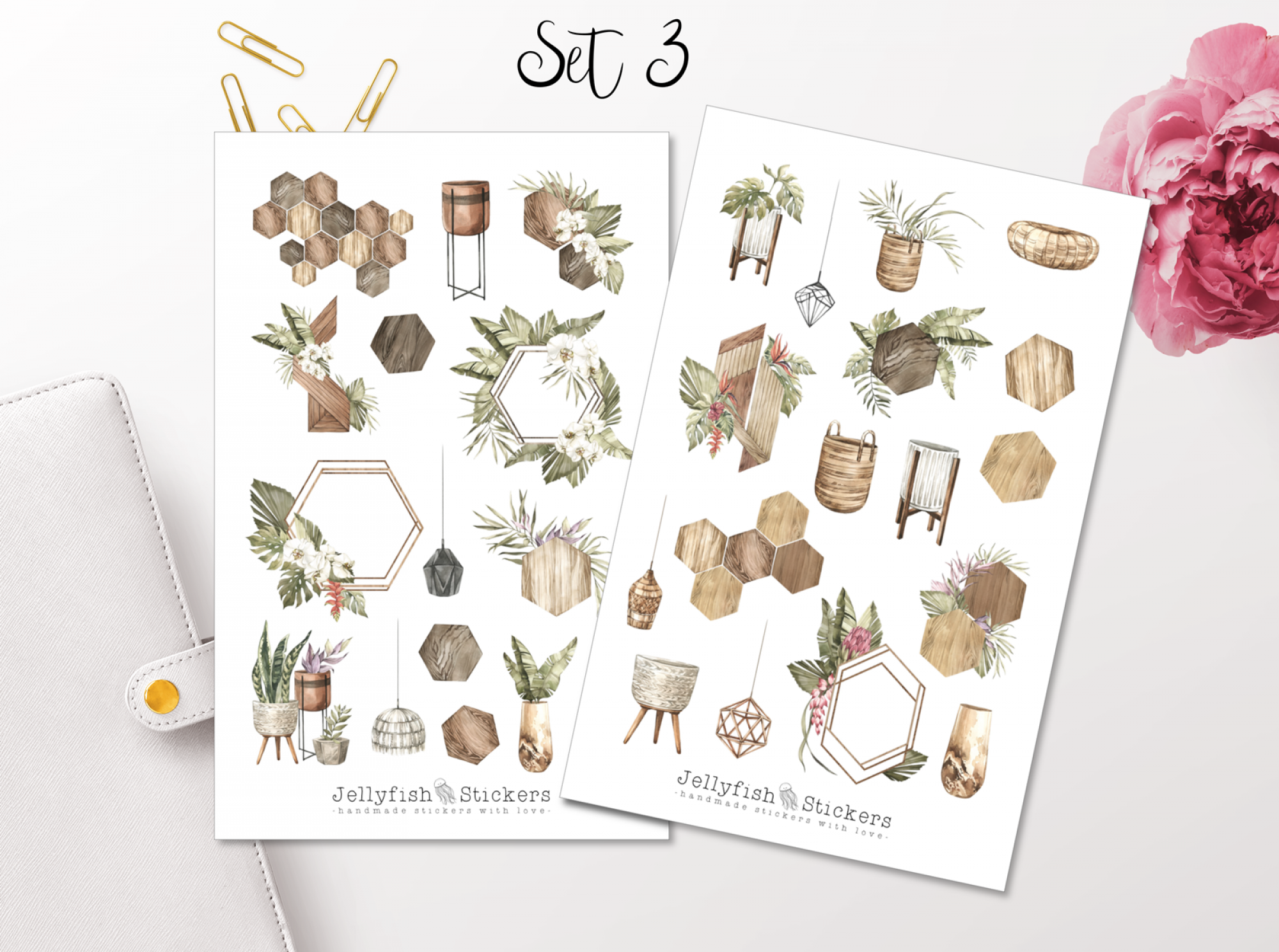 Sommer Vögel Sticker Set